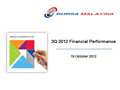 3Q 2012 Financial Results