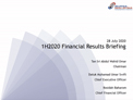 1H 2020 Financial Results