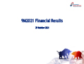 3Q 2021 Financial Results